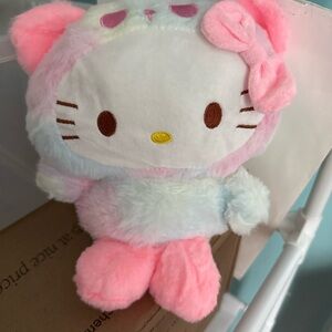 Hello Kitty Plush Toy - Pink and White